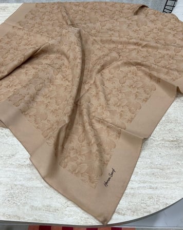 Harem Scarf Gold Derin Eşarp Mousse