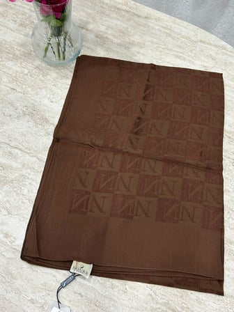Noura Scarf Diamond Pamira Şal Çikolata