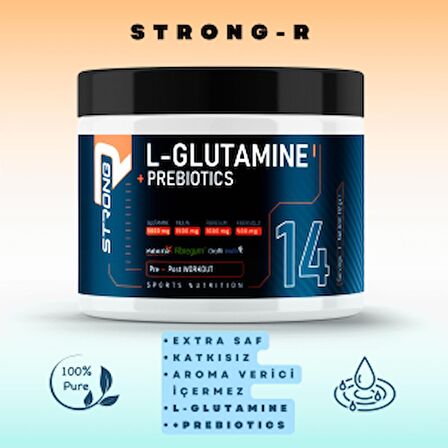 Prebiyotik L-Glutamine Saf 112 gr 14 Servis Sporcu Gıdası Bağırsak Sağlığı Amino Asit Protein Erkek