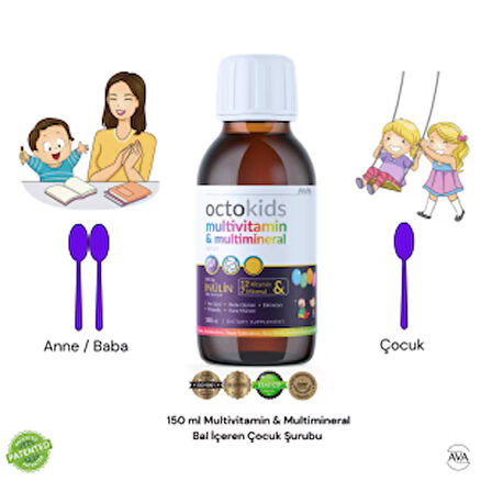 4'lü Octo Vitamin Paketi Octomin Octokids Octofish Octomin Plus Doğal Katkısız Yüksek Kalite