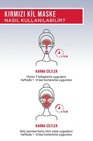 BAGA Kırmızı Kil Maskesi Gözenek Temizleyici Sebum Dengesi Sağlayıcı Maske 100 Ml