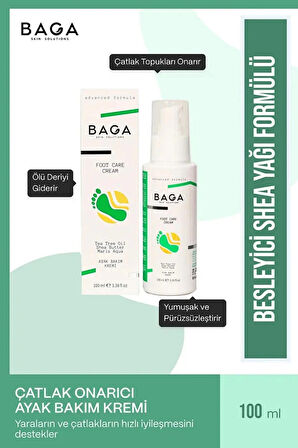 BAGA Yara ve Çatlak Onarıcı Topuk Ayak Bakım Kremi 100 ML