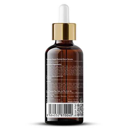 From Natura Yaşlanma Karşıtı Retinol Gece Serumu 30 ml