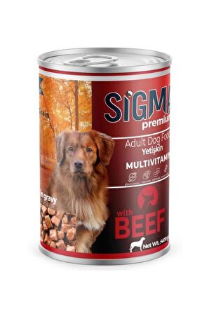 Sigma Biftekli Köpek Konserve Maması 400 Gr