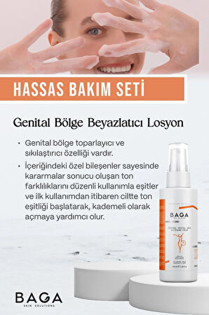 Baga BB Krem Light & Genital Bölge Beyazlatıcı Krem İkili Set