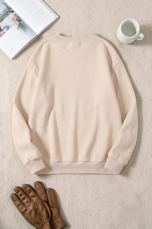 Unisex Inyourself Baskılı Bisiklet Yaka Sweatshirt