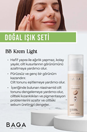 Baga Çay Ağacı Krem & BB Krem Light İkili Set