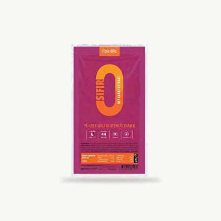 FİBER LİFE( YÜKSEK LİFLİ GLUTENSİZ EKMEK)400 gr