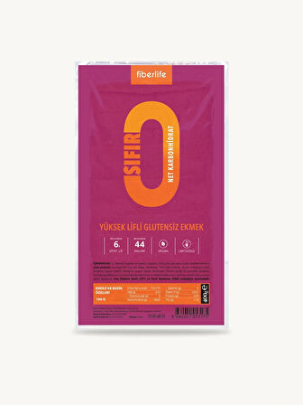 FİBER LİFE( YÜKSEK LİFLİ GLUTENSİZ EKMEK)400 gr
