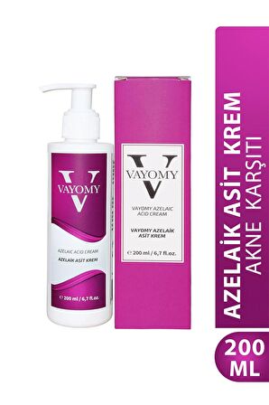 Vayomy Azelaik Asit Krem Akne Karşıtı Bakım Kremi 200mL