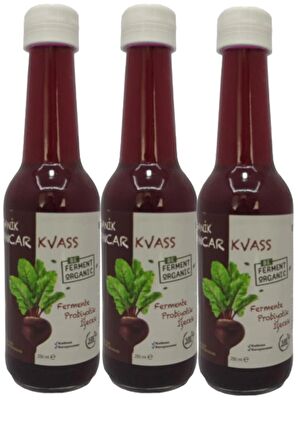 Organik Pancar Kvass Sade 250 ML * 3 Adet