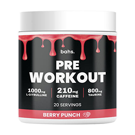 Bahs Pre Workout 300 Gr - KARIŞIK MEYVE