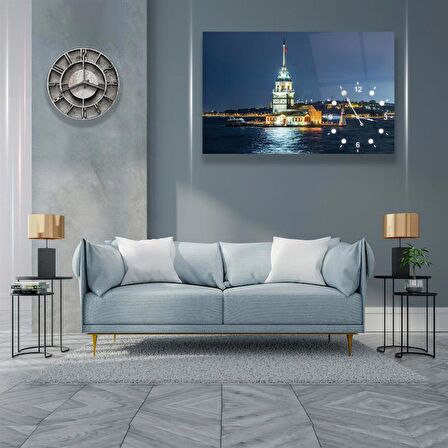 Saatli Kız Kulesi Cam Tablo