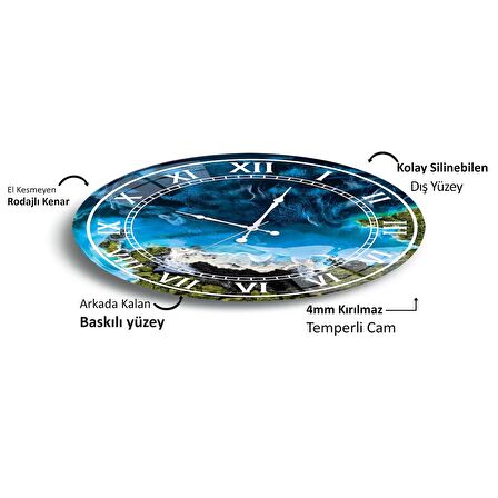 Deniz Cam Saat - 40 cm