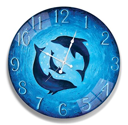 Balina Cam Saat - 40 cm