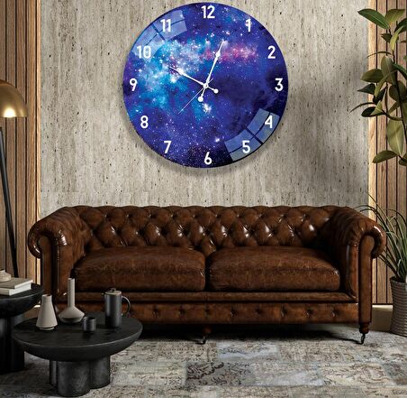 Gece Cam Saat - 60 cm