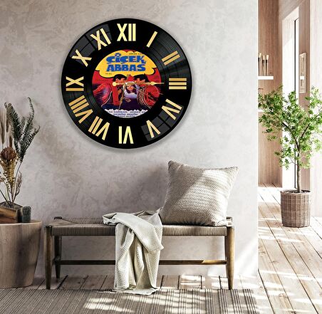 Çiçek Abbas Cam Saat - 40 cm