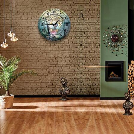  Leopar Cam Saat - 40 cm