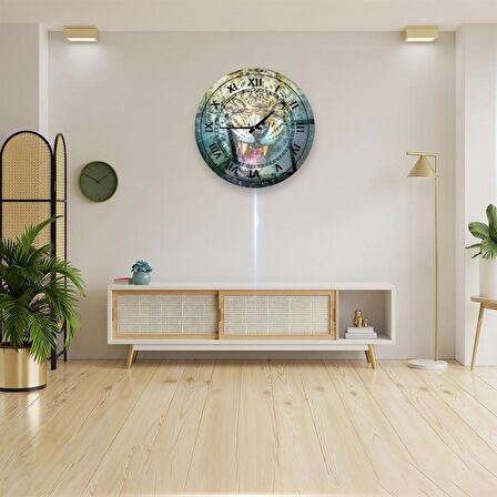  Leopar Cam Saat - 60 cm