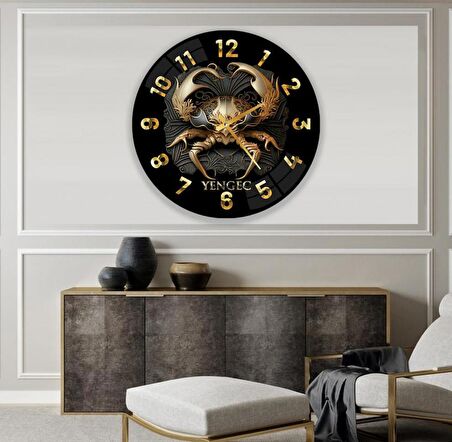 Yengeç Burcu Cam Saat - 40 cm
