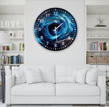 Girdap Cam Saat - 60 cm