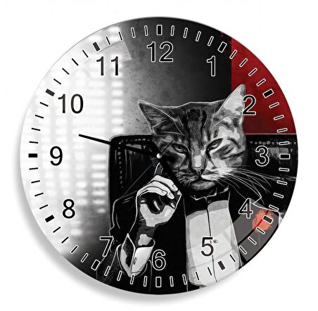 Kedi Cam Saat - 40 cm