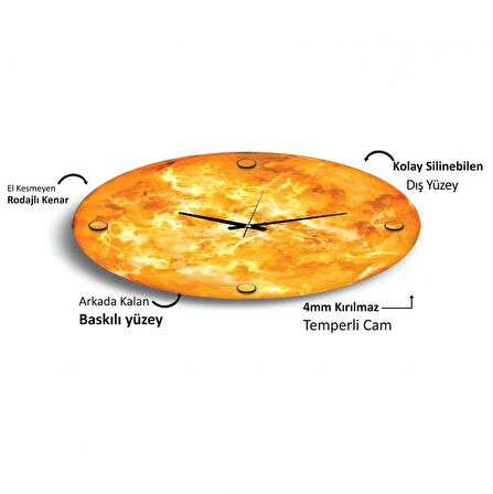 Güneş Cam Saat - 40 cm