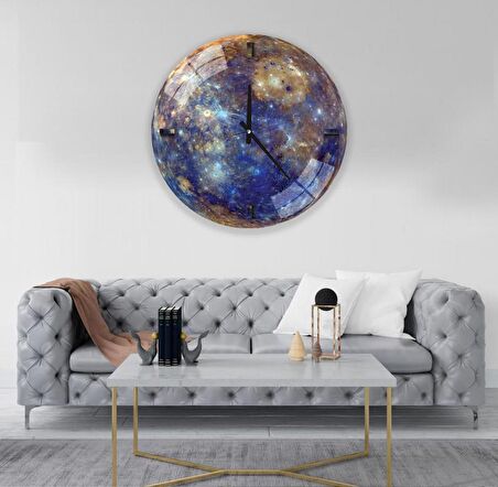 Merkür Cam Saat - 40 cm