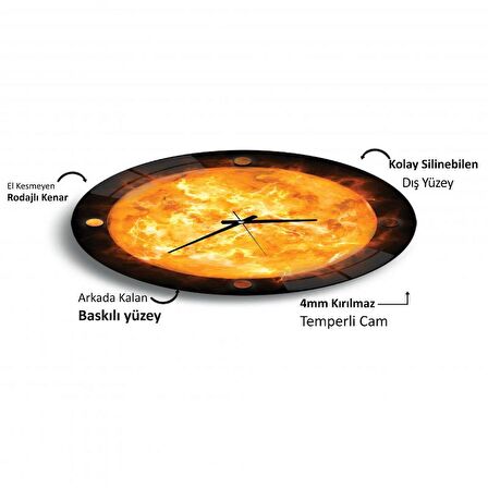 Güneş Cam Saat - 60 cm