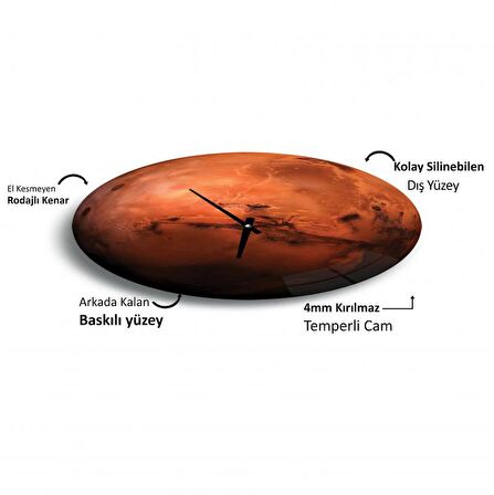Mars Cam Saat - 40 cm