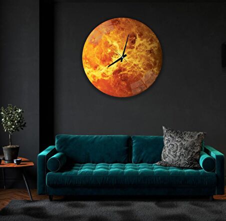 Venüs Cam Saat - 60 cm