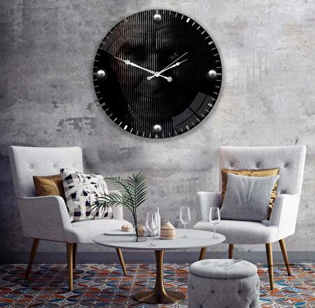 Atatürk Cam Saat - 40 cm