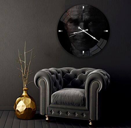 Atatürk Cam Saat - 60 cm