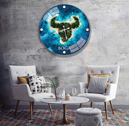 Boğa Cam Saat - 60 cm