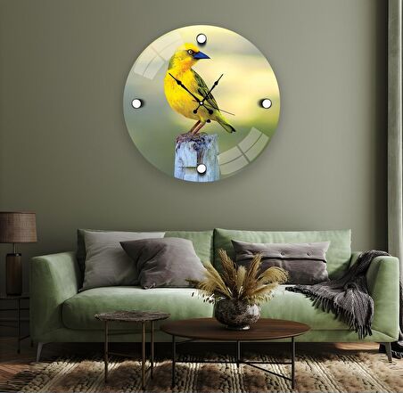 Kanarya Cam Saat - 40 cm