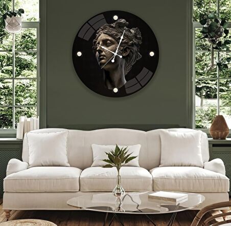 Heykel Cam Saat - 60 cm