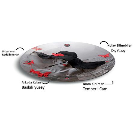 Heykel Cam Saat - 40 cm