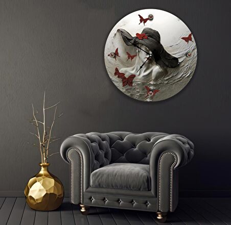 Heykel Cam Saat - 40 cm