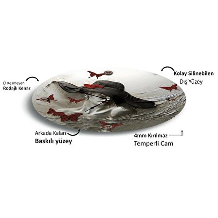 Heykel Cam Saat - 40 cm