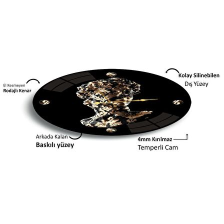 Heykel Cam Saat - 40 cm