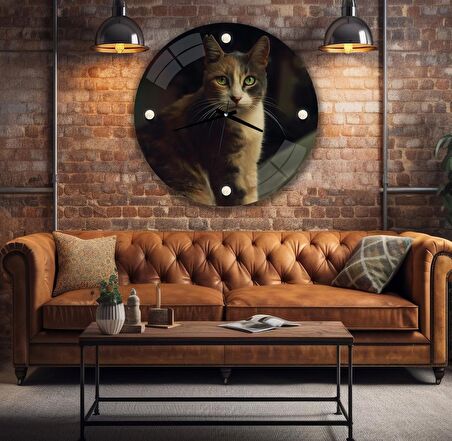Kedi Cam Saat - 60 cm