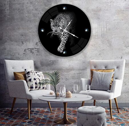 Leopar Cam Saat - 40 cm