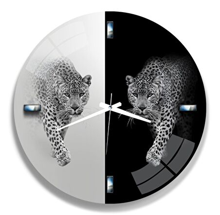 Leopar Cam Saat - 40 cm