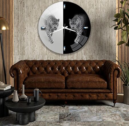 Leopar Cam Saat - 40 cm