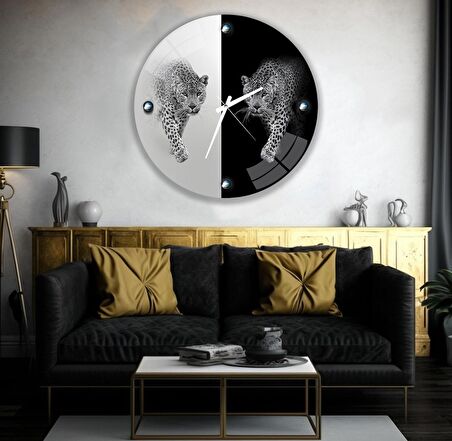 Leopar Cam Saat - 40 cm