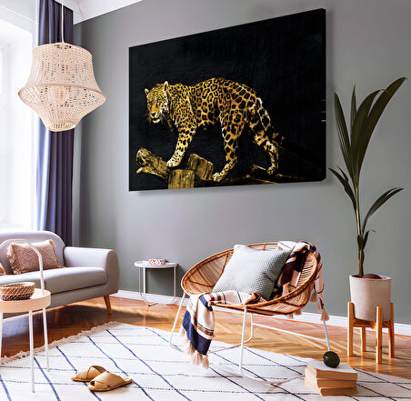 Leopar Kanvas Tablo