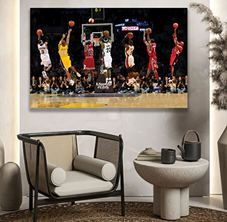 Ünlü NBA Oyuncuları Kanvas Tablo