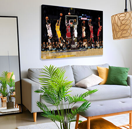 Ünlü NBA Oyuncuları Kanvas Tablo
