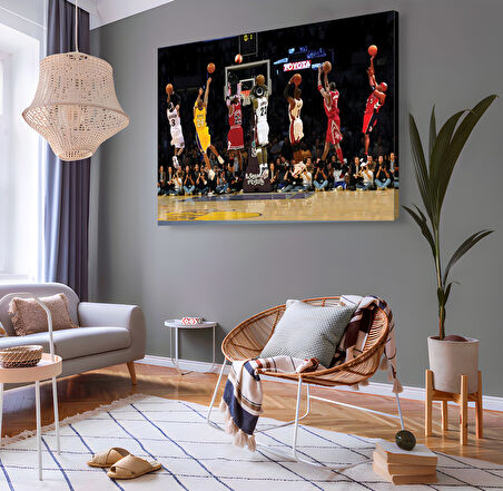 Ünlü NBA Oyuncuları Kanvas Tablo