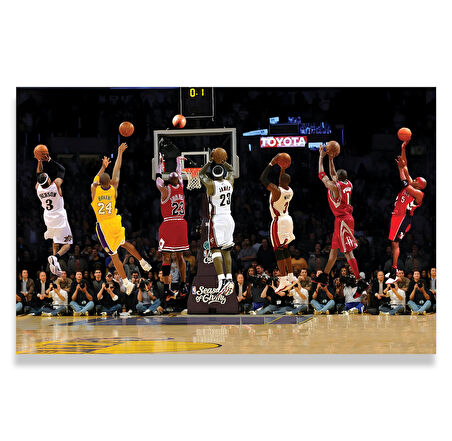 Ünlü NBA Oyuncuları Kanvas Tablo